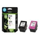 HP 304 Original Ink Cartridge - Tri-Colour and Black - Multi-pack 3JB05AE