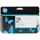 HP 738 Original Ink Cartridge - Cyan 498N5A