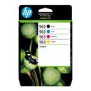 HP 963 Original Ink Cartridge - Black Cyan Magenta Yellow - Multi-pack 6ZC70AE