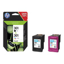 HP 301 Original Ink Cartridge - Tri-Colour and Black - Multi-pack N9J72AE