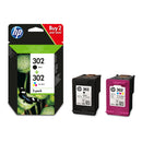 HP 302 Original Ink Cartridge - Tri-Colour and Black - Multi-pack X4D37AE