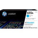 HP 655A Original LaserJet Toner Cartridge - Cyan CF451A